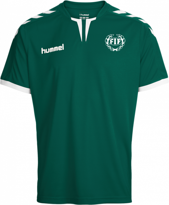 Hummel - Ff Spilletrøje Junior - Evergreen & hvid